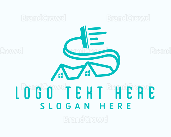 House Vacuum Cleaning Logo