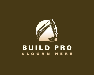 Construction - Construction Backhoe Machinery logo design
