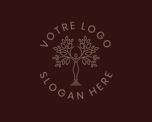 Organic - Organic Tree Woman logo design
