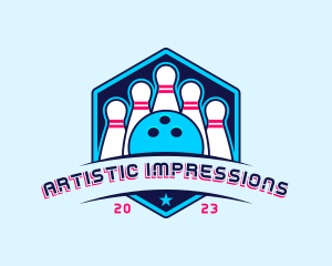 Bowling Sports Championship logo design