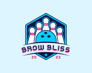 Bowling Sports Championship logo design