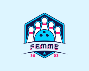 Bowling Sports Championship logo design