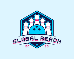 Bowling Sports Championship logo design