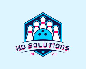 Bowling Sports Championship logo design