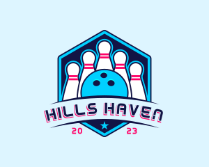 Bowling Sports Championship logo design