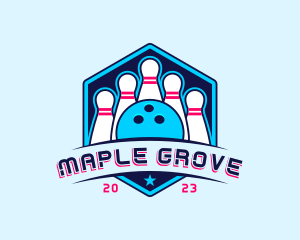 Bowling Sports Championship logo design