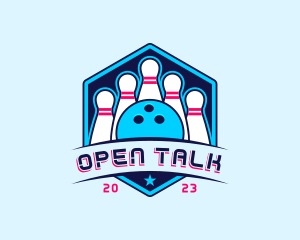 Bowling Sports Championship logo design