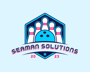 Bowling Sports Championship logo design