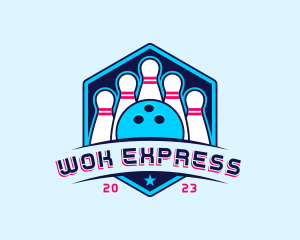 Bowling Sports Championship logo design