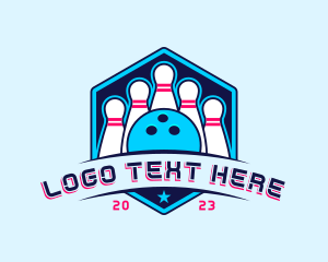 Bowling Sport League logo design
