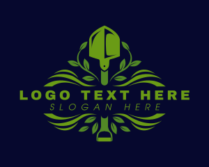 Vegetation - Farming Garden Shovel logo design