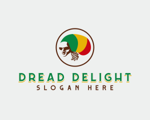 Dreadlocks - Jamaican Rasta Hat logo design