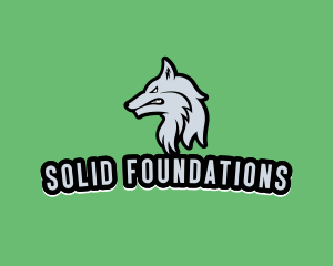 Game Stream - Wild Wolf Animal logo design
