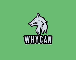 Black - Wild Wolf Animal logo design