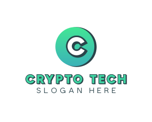 Crypto - Digital Crypto Technology logo design