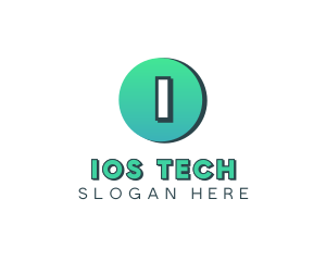 Ios - Digital Crypto Technology logo design