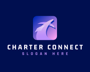 Charter - Plane Flight Airline logo design