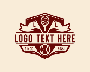 Padel - Padel League Tournament logo design