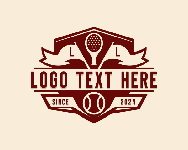 Padel Tennis - Padel League Tournament logo design