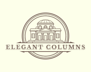 Columns - House Mansion Property logo design