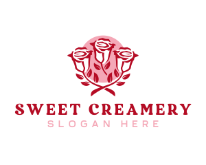 Sweet Love Roses logo design