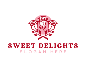 Sweet Love Roses logo design