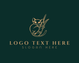 Elegant - Luxurious Primate Tarsier logo design