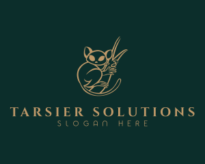 Tarsier - Luxurious Primate Tarsier logo design