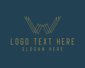 Stock Broker - Luxury Enterprise Letter W logo design
