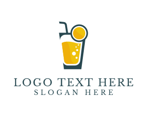 Straw - Fruit Juice Bar logo design