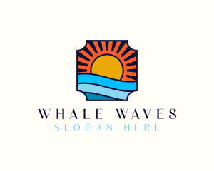 Seaside Beach Resort logo design