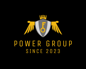 Crown - Royal Key Crest Wings logo design