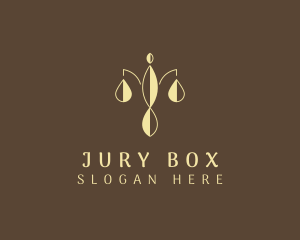 Jury - Court Scale Law Firm logo design