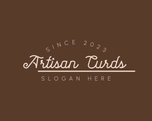 Retro Cursive Business logo design