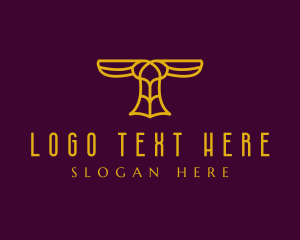 Letter T - Totem Statue Letter T logo design