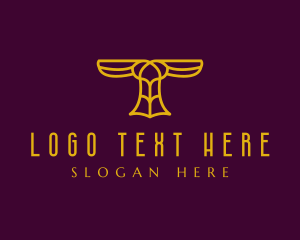 Totem Pole - Totem Statue Letter T logo design