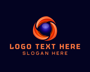 Technology - Generic Globe Technology Application logo design