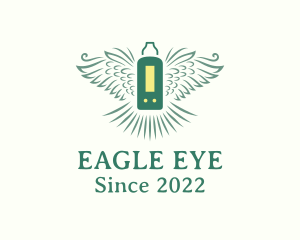 Vape Mod Eagle Wings logo design