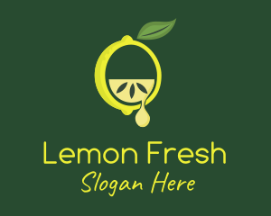 Lemon - Organic Lemon Droplet logo design