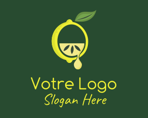 Organic - Organic Lemon Droplet logo design