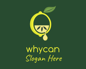 Vegetarian - Organic Lemon Droplet logo design