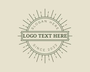 Legal - Retro Sun Rays logo design