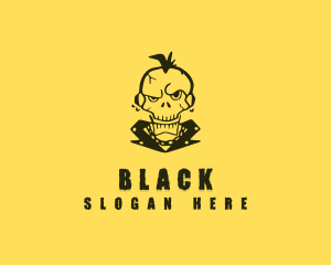 Skull Rock Brand logo design