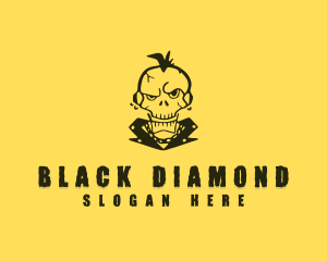 Skull Rock Brand logo design