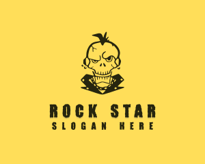 Skull Rock Brand logo design