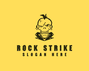 Skull Rock Brand logo design