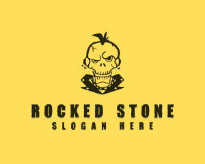 Skull Rock Brand logo design