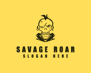 Skull Rock Brand logo design