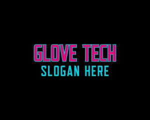 Neon Tech Wordmark logo design