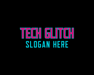 Neon Tech Wordmark logo design